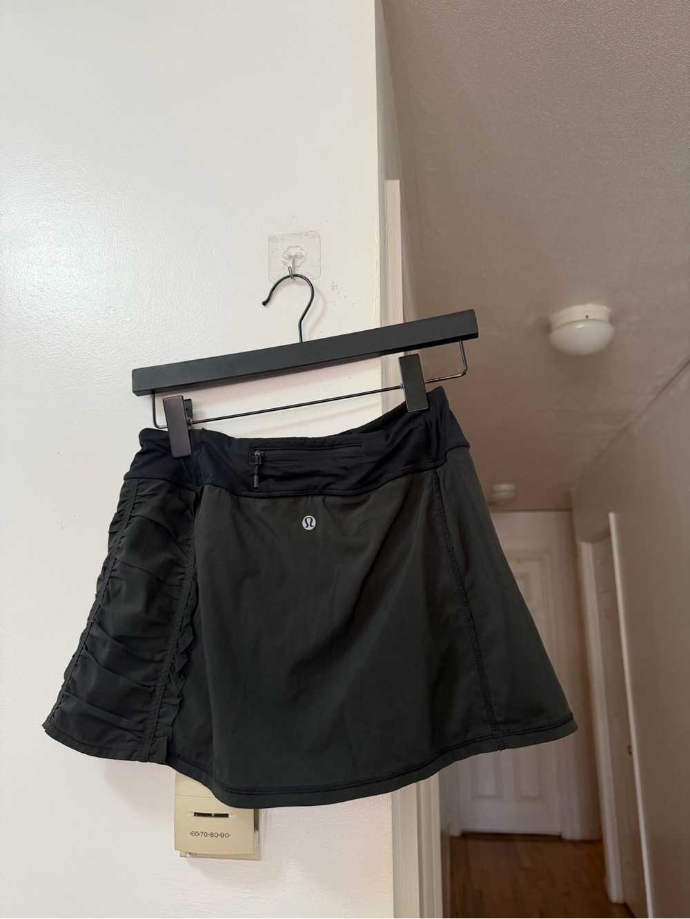 lululemon athletica Black Athletic Skort with Side Ruching